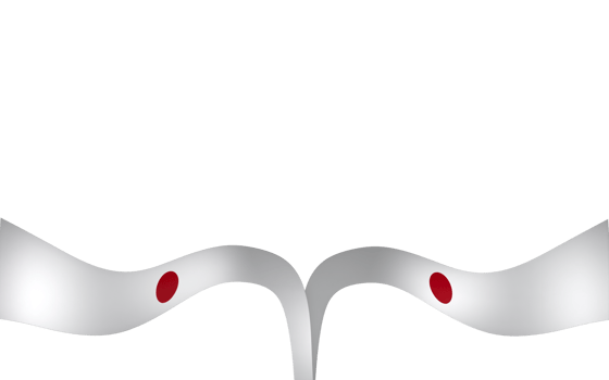 Japan flag element design national independence day banner ribbon png