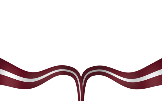 Latvia flag element design national independence day banner ribbon png