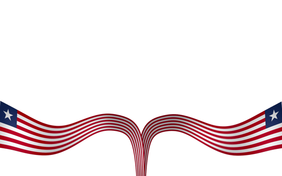 Liberia flag element design national independence day banner ribbon png