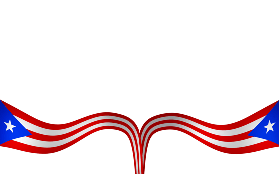 Puerto Rico flag element design national independence day banner ribbon png