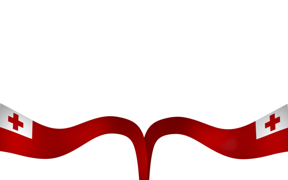 Tonga flag element design national independence day banner ribbon png