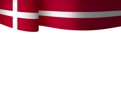 Denmark flag element design national independence day banner ribbon png