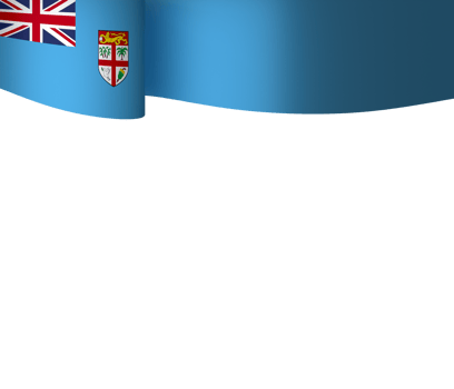 Fiji flag element design national independence day banner ribbon png