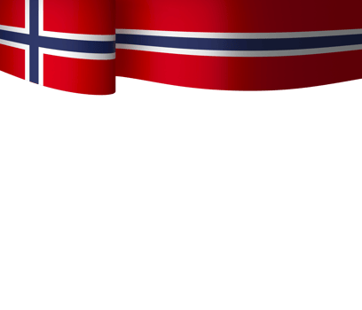 Norway flag element design national independence day banner ribbon png