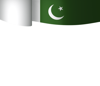 Pakistan flag element design national independence day banner ribbon png