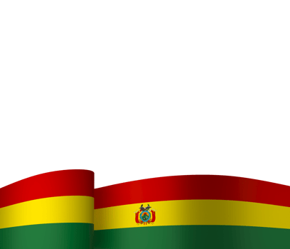 Bolivia flag element design national independence day banner ribbon png