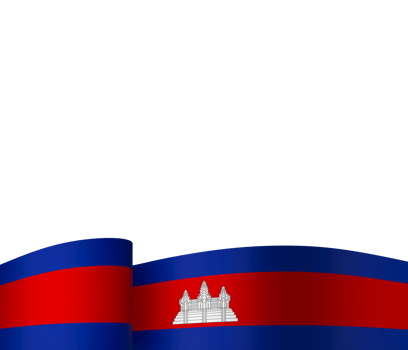 Cambodia flag element design national independence day banner ribbon png