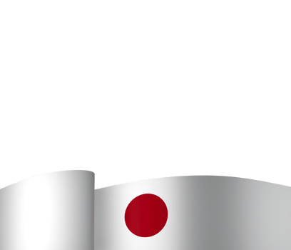 Japan flag element design national independence day banner ribbon png