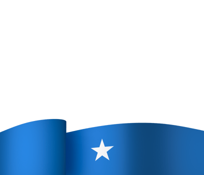 Somalia flag element design national independence day banner ribbon png