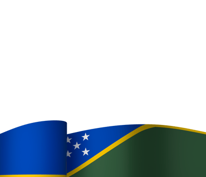 Solomon Islands flag element design national independence day banner ribbon png