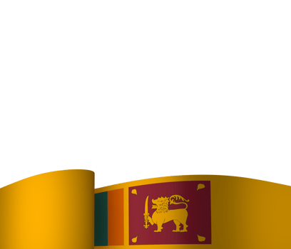 Sri Lanka flag element design national independence day banner ribbon png