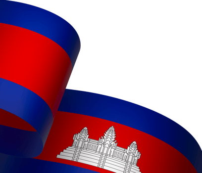 Cambodia flag element design national independence day banner ribbon png