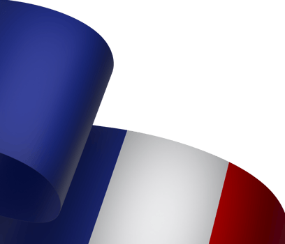 France flag element design national independence day banner ribbon png