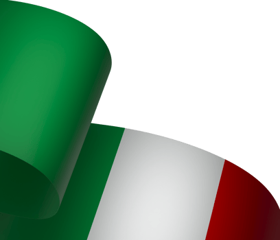 Italy flag element design national independence day banner ribbon png