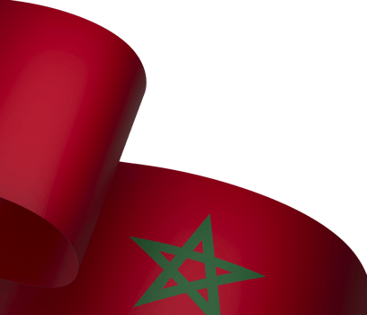 Morocco flag element design national independence day banner ribbon png