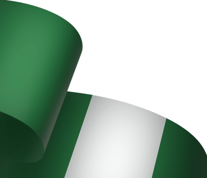 Nigeria flag element design national independence day banner ribbon png
