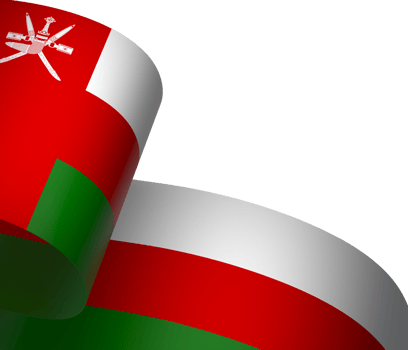Oman flag element design national independence day banner ribbon png