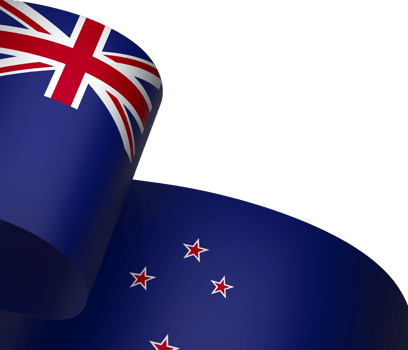 New Zealand flag element design national independence day banner ribbon png