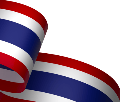 Thailand flag element design national independence day banner ribbon png