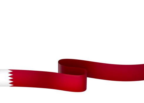 Bahrain flag element design national independence day banner ribbon png