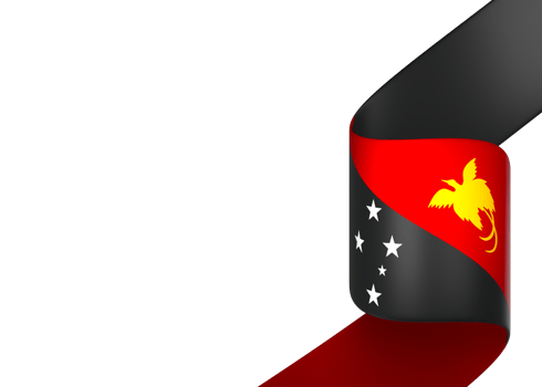 Papua New Guinea flag element design national independence day banner ribbon png