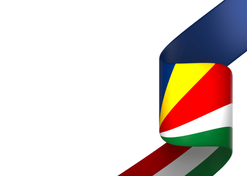 Seychelles flag element design national independence day banner ribbon png