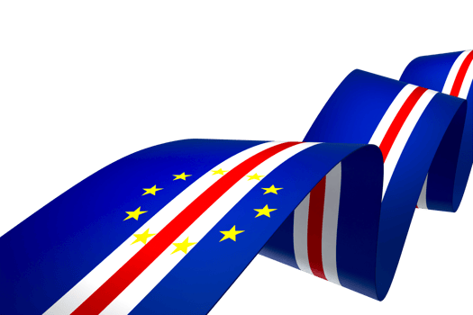 Cabo Verde flag element design national independence day banner ribbon png
