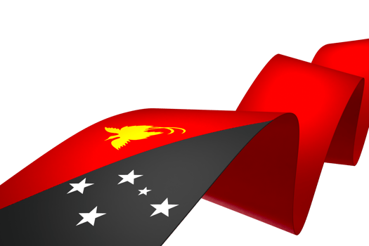 Papua New Guinea flag element design national independence day banner ribbon png