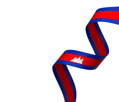 Cambodia flag element design national independence day banner ribbon png