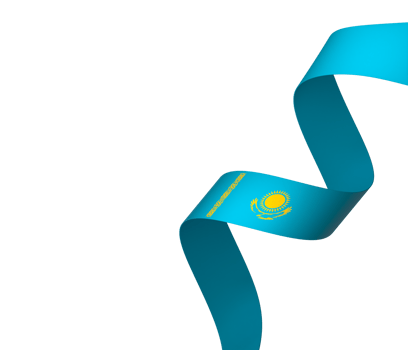 Kazakhstan flag element design national independence day banner ribbon png