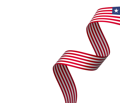 Liberia flag element design national independence day banner ribbon png
