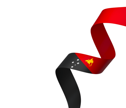 Papua New Guinea flag element design national independence day banner ribbon png