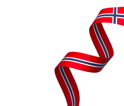 Norway flag element design national independence day banner ribbon png