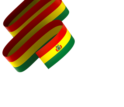 Bolivia flag element design national independence day banner ribbon png
