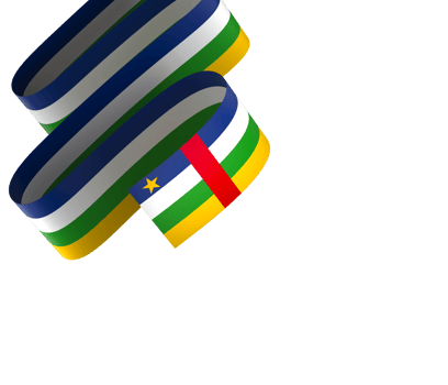 Central African Republic flag element design national independence day banner ribbon png