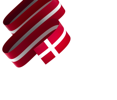 Denmark flag element design national independence day banner ribbon png