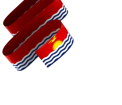 Kiribati flag element design national independence day banner ribbon png