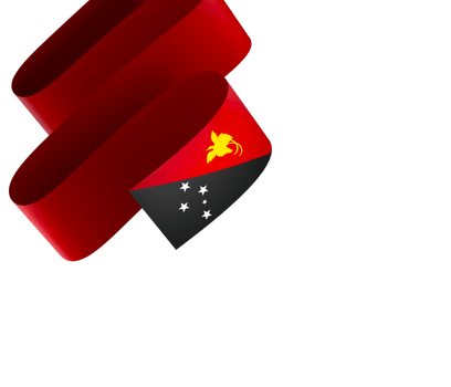 Papua New Guinea flag element design national independence day banner ribbon png