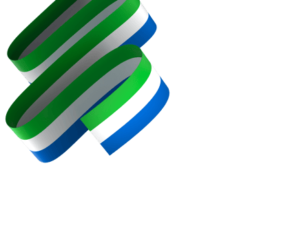 Sierra Leone flag element design national independence day banner ribbon png