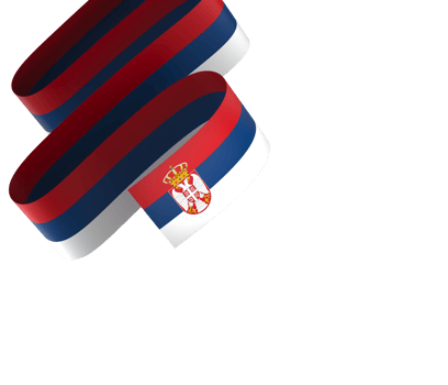Serbia flag element design national independence day banner ribbon png