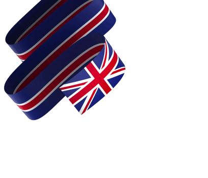 United Kingdom flag element design national independence day banner ribbon png