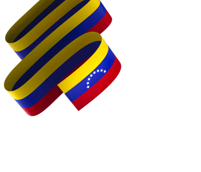 Venezuela flag element design national independence day banner ribbon png