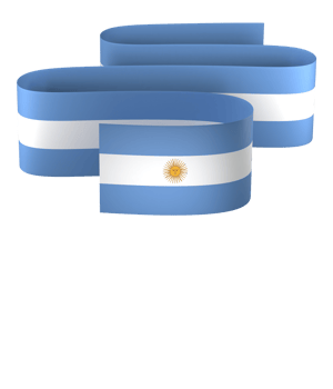 Argentina flag element design national independence day banner ribbon png