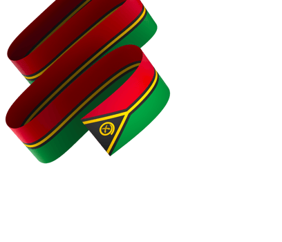 Vanuatu flag element design national independence day banner ribbon png