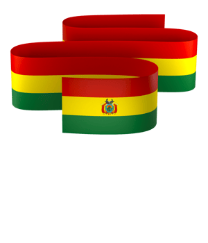 Bolivia flag element design national independence day banner ribbon png
