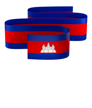 Cambodia flag element design national independence day banner ribbon png