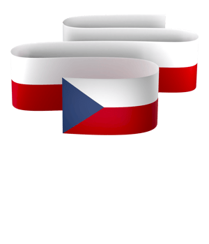 Czech Republic flag element design national independence day banner ribbon png