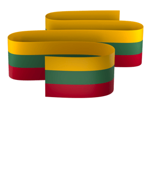 Lithuania flag element design national independence day banner ribbon png