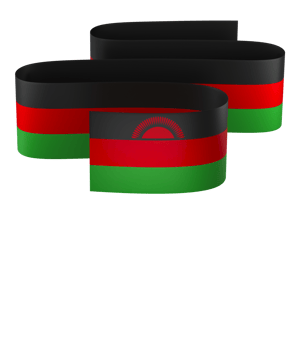 Malawi flag element design national independence day banner ribbon png
