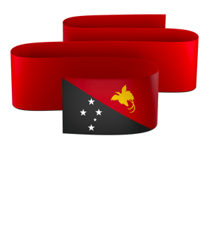 Papua New Guinea flag element design national independence day banner ribbon png